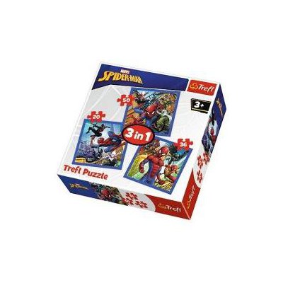 Puzzle 3w1 Pajęcza siła Spiderman TREFL 34841-33760
