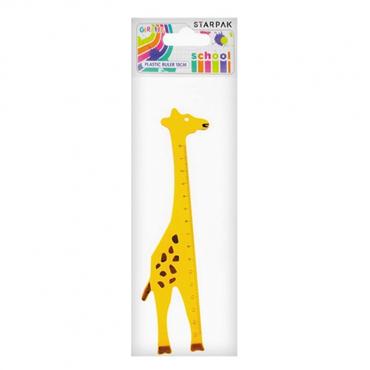 Linijka plastikowa 15cm Żyrafa 354297