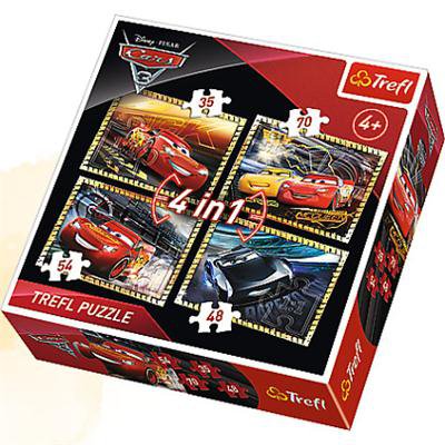 PUZZLE 4W1 CARS-30376