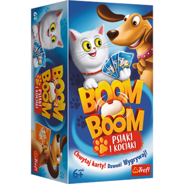 Trefl gra planszowa Boom Boom Psiaki i kociaki