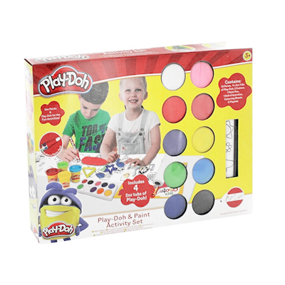 Zestaw Play-Doh do malowania + farbki i ciastolina-49308