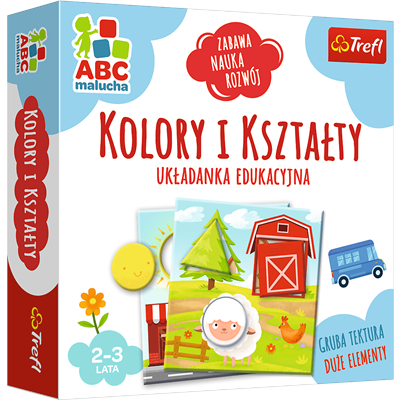 ABC malucha, Gra edukacyjna Trefl, Kolory i kszt.-49849