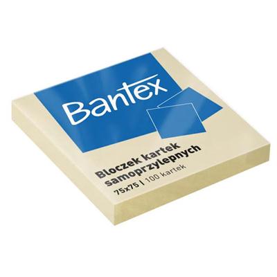 Bloczek kartek samoprzy. Bantex 75x75 mm 100 k-50446