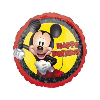 Balon foliowy okrągły Myszka Miki Happy Birthday -51293