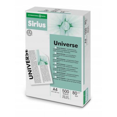 Papier ksero A4/80g SIRIUS UNIVERSE 500 arkuszy