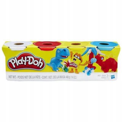 Play-Doh ciastolina 4 tuby, mix wzorów 448g