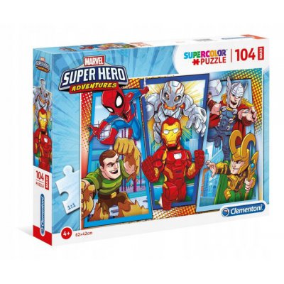 Clementoni Puzzle 104el Maxi podłogowe Super Hero