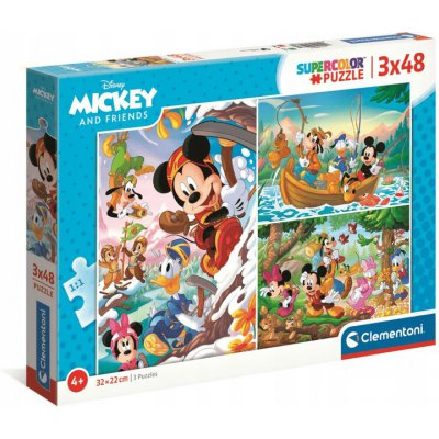 Clementoni Puzzle 3x48el Mickey i Przyjaciele 2526