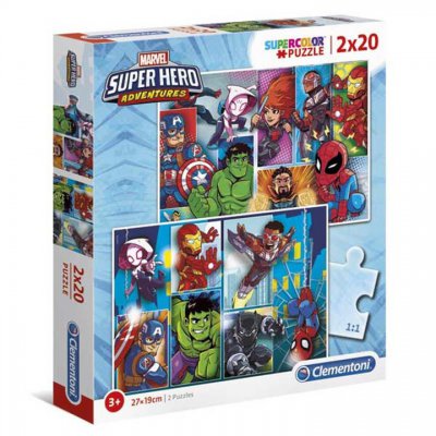 Clementoni Puzzle 2x20el Super Hero Adventures 247